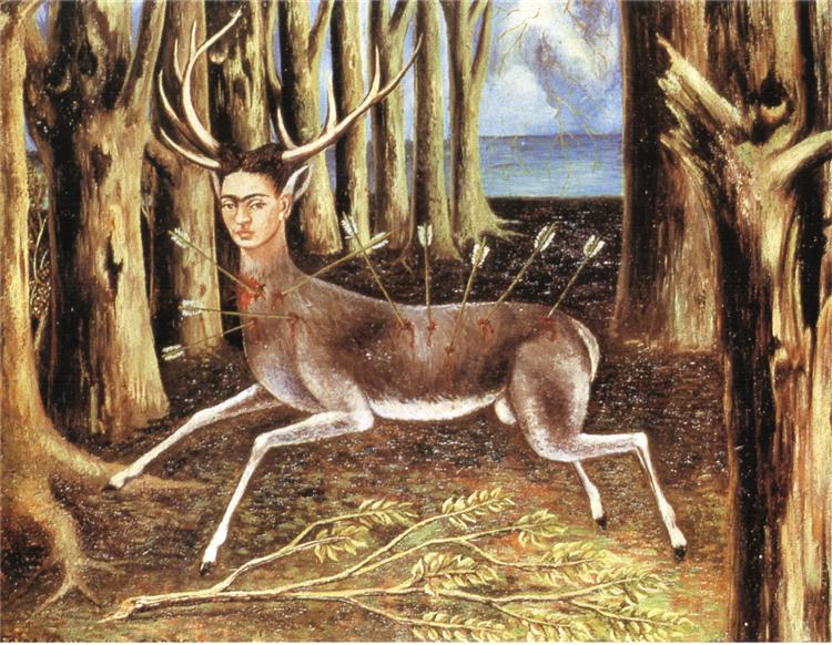Раненый олень, 1946 - Фрида Кало