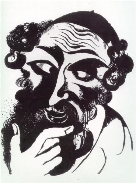 A jew, c.1914 - Marc Chagall