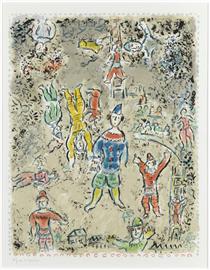 Blue clown - Marc Chagall