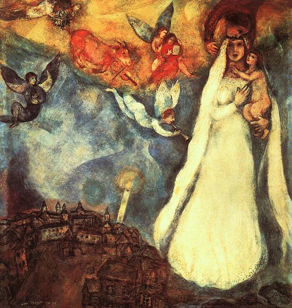 Madonna of village, 1938 - 1942 - Марк Шагал