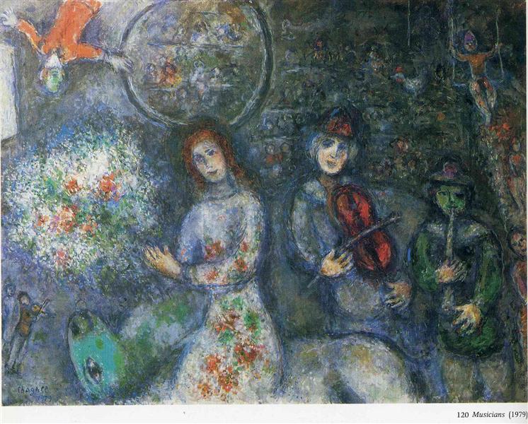 Musicians, 1979 - Marc Chagall