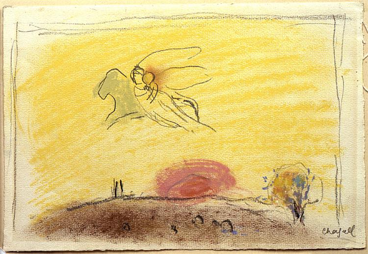 Study to "Song of Songs IV", 1958 - Marc Chagall