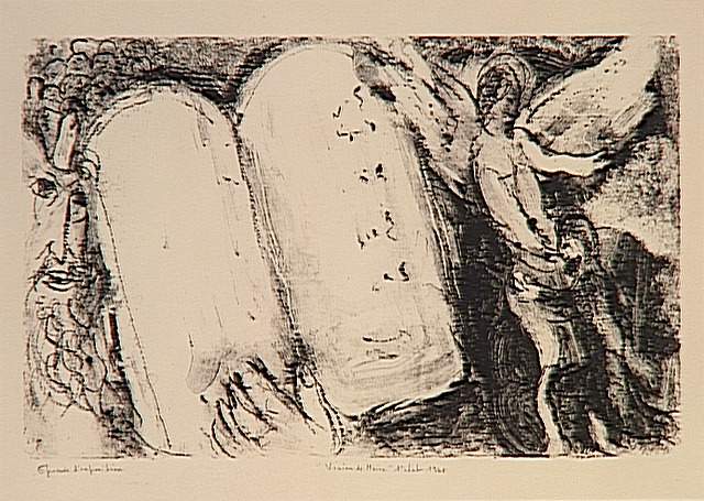 Видіння Мойсея, 1968 - Марк Шагал