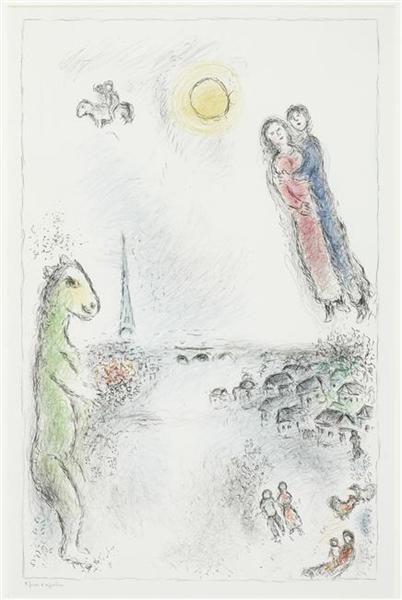 Two banks, 1980 - Marc Chagall
