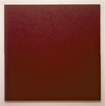Red Painting: Paliogen Maroon - Marcia Hafif