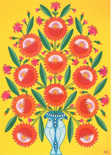 I Give You, Kyiv, These Polissia Flowers and This Bright Sun, 1982 - Marija Prymatschenko