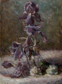 Iris in a vase 1886 - Мари Бракемон