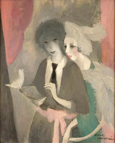 Woman with Dove, 1919 - 瑪麗·羅蘭珊