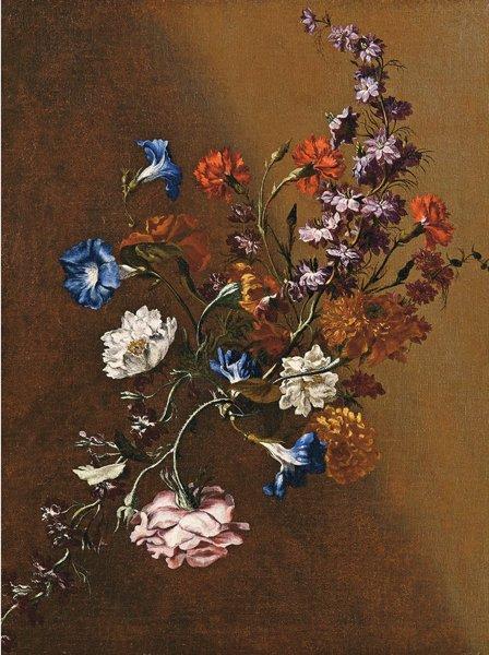 Natura morta con tralcio di fiori - 馬里奧·努齊