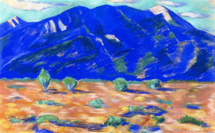 Pueblo Mountain, 1918 - Marsden Hartley