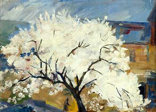 Apricot tree in blossom, 1942 - 马尔季罗斯·萨良