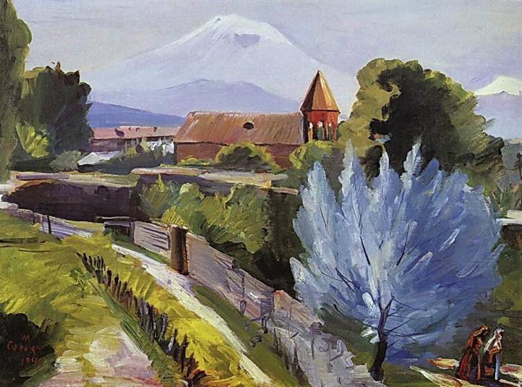April landscape, 1944 - Мартірос Сар'ян