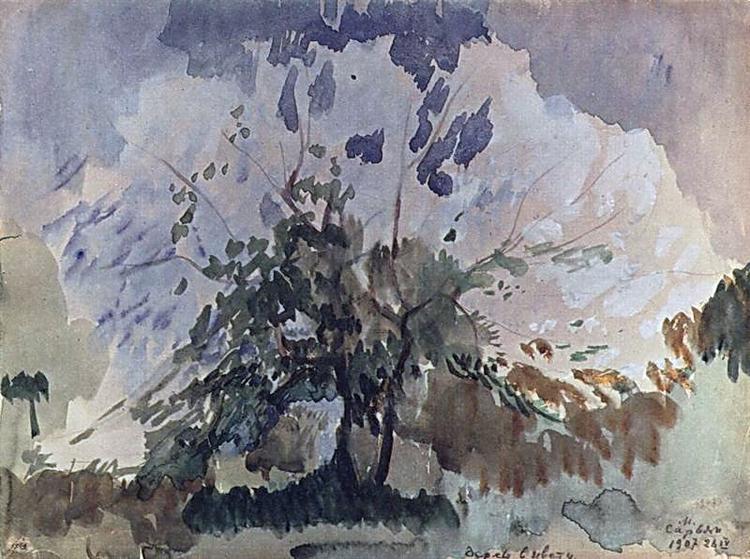 Blossoming tree, 1907 - Мартирос Сарьян