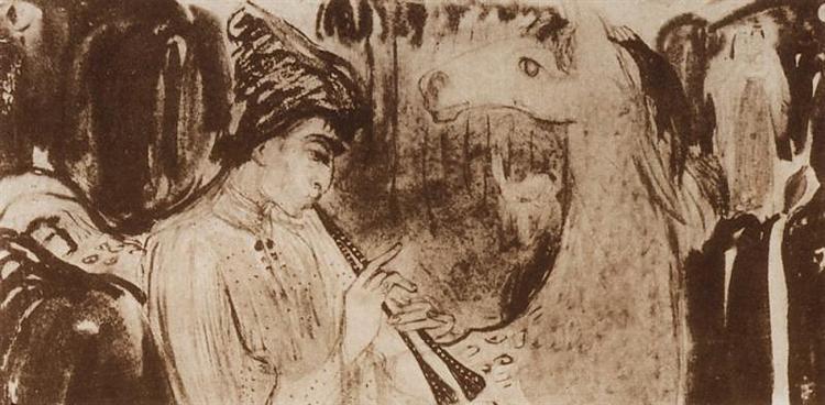 Piping shepherd, 1904 - Martiros Sarjan