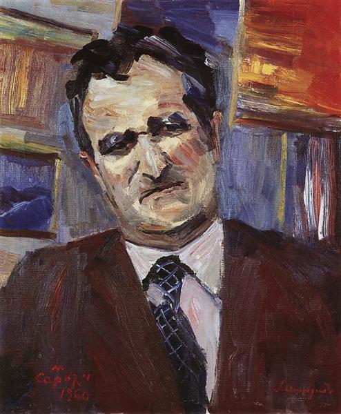 Portrait of mathematics Artashes Shahinyan, 1960 - Martiros Sarjan
