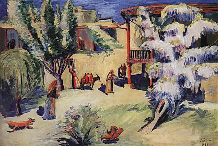 Yard in Yerevan, 1928 - 马尔季罗斯·萨良