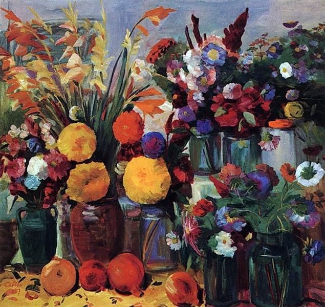 Yerevan flowers, 1957 - Мартірос Сар'ян