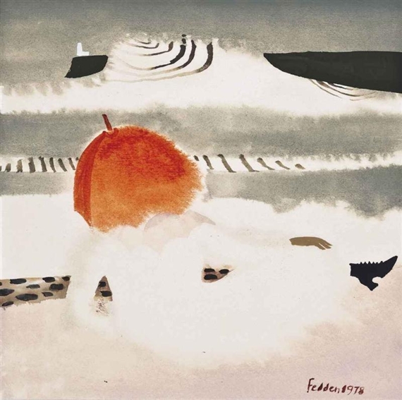Red Parasol, 1978 - Mary Fedden