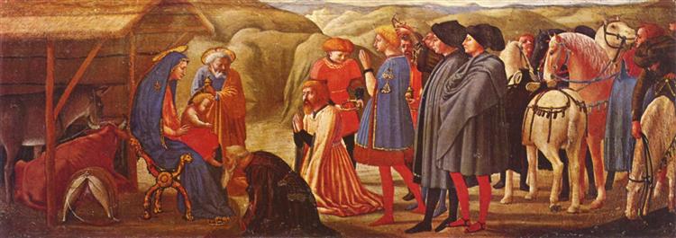 Adoration of the Knigs, 1425 - 1428 - Мазаччо
