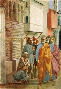 St.Peter Healing the Sick with His Shadow - Мазаччо