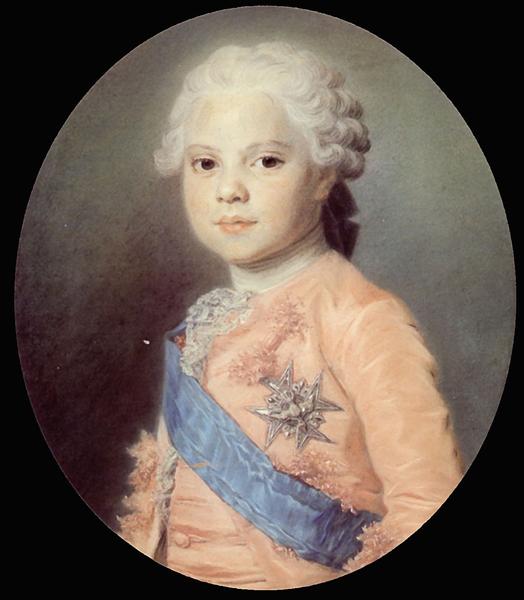 Portrait of Louis of France - Моріс Кантен де Латур