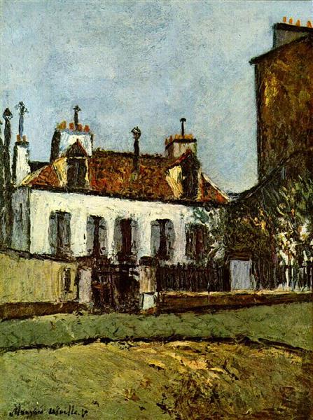 House in the Suburbs of Paris - Maurice Utrillo