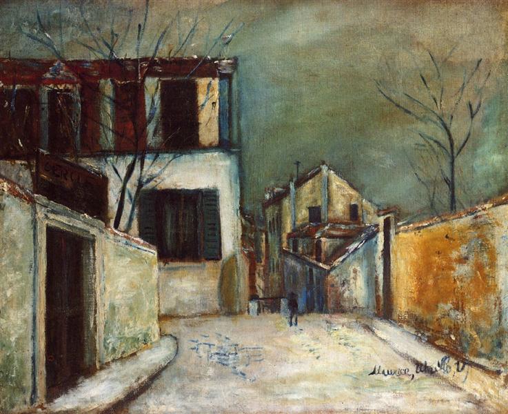 Mont-Cenis street in the Snow - Maurice Utrillo