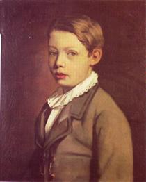 Portrait of a Boy from the Gottlieb Family - Мауриций Готтлиб