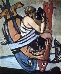 Journey on the Fish - Max Beckmann