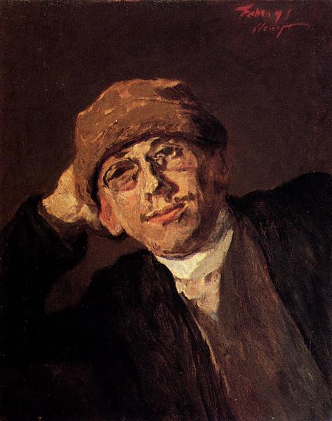 A Portrait of the Artist, 1891 - Макс Слефогт