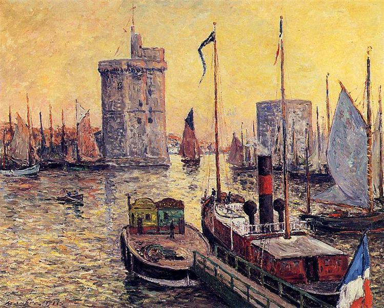 The Port of La Rochelle at Twilight, 1911 - Maxime Maufra