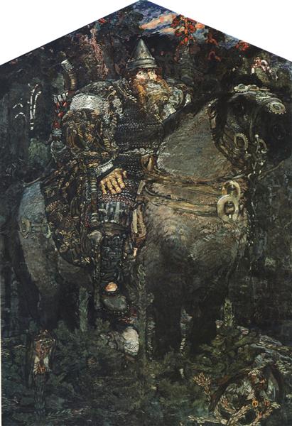 Богатир, 1898 - Михайло Врубель