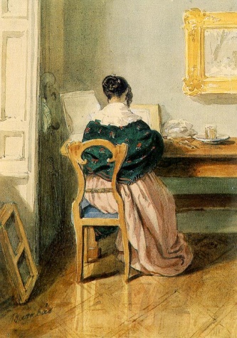 The Artist's Wife, 1844 - Миклош Барабаш