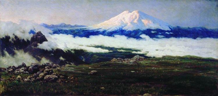 Sat-Mount (Mount Elbrus), 1884 - Mykola Yaroshenko