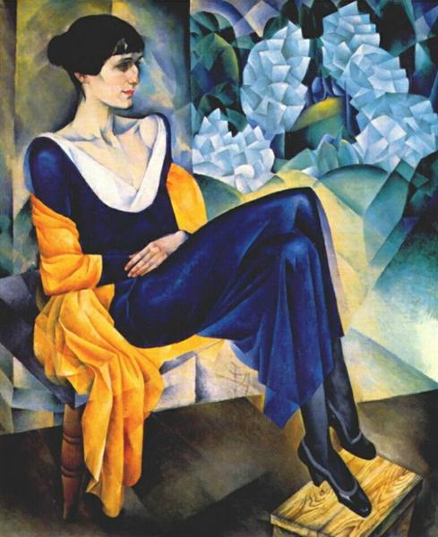 Portrait of Anna Akhmatova, 1914 - Nathan Altman