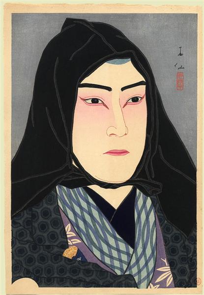 Nakamura Fukusuke in the role of Soshichi, a smuggler, 1927 - 名取春仙