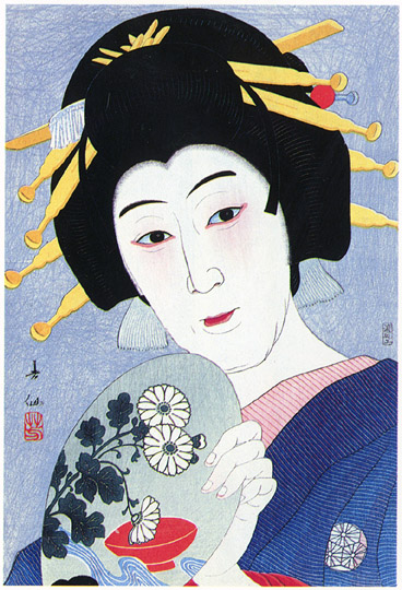 Onoe Baiko as Aburaya Okon, 1931 - Natori Shunsen