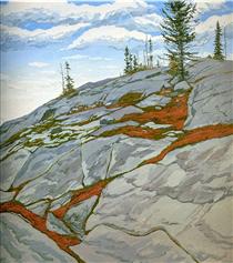 Blueberries in Fissures - Neil Welliver