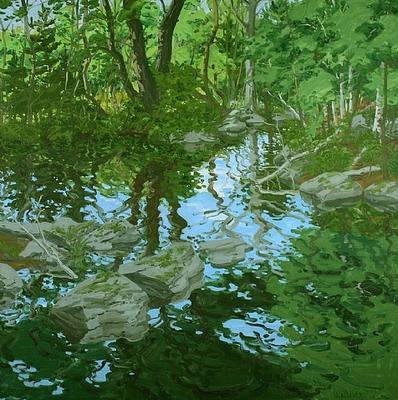 Maine Woodland.png, 1969 - 1970 - Neil Welliver
