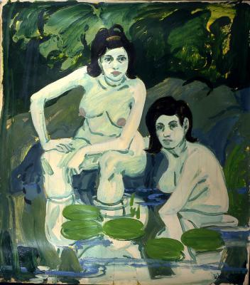 Untitled (Two Figures with Lilies), 1967 - Ніл Веллівер