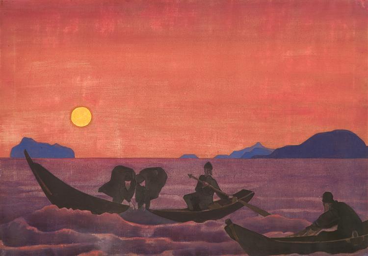 And we continue fishing, 1922 - Nicolas Roerich