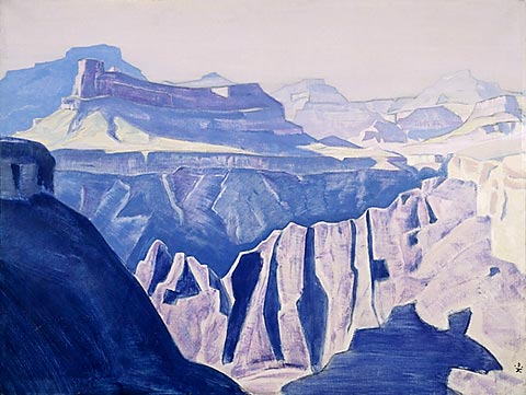 Blue temples (Grand Canyon, Arizona), 1921 - Николай  Рерих