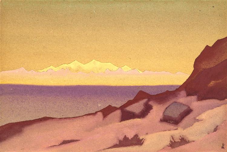 Border of Tibet. Tsaidam., 1936 - Nikolái Roerich