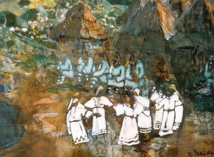 Dancing (Horovod), 1903 - Nikolái Roerich