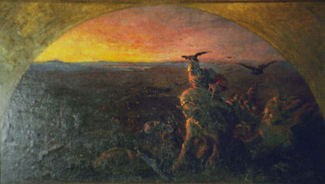Evening of Kyiv bogatyrs, 1896 - Nicolas Roerich
