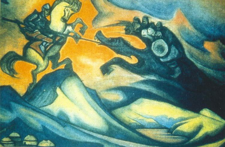Fight, 1928 - Nicolas Roerich