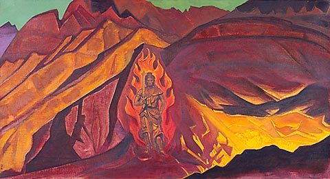 Guardian of the Entrance, 1927 - Николай  Рерих