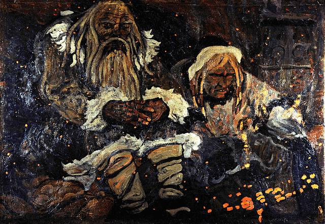 Hearth, 1902 - Nicolas Roerich