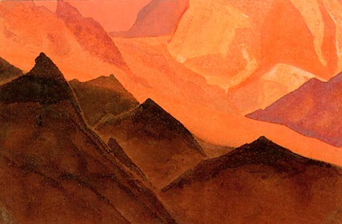 Гималаи, c.1937 - Николай  Рерих