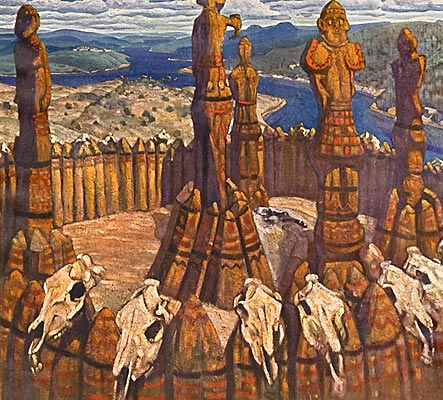 Idols (Pagan Rus), 1910 - Nikolái Roerich